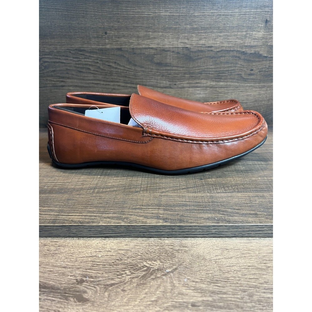 Anthony Veer Cleveland Driver Slip On Loafer Saddle Tan 14D NWB